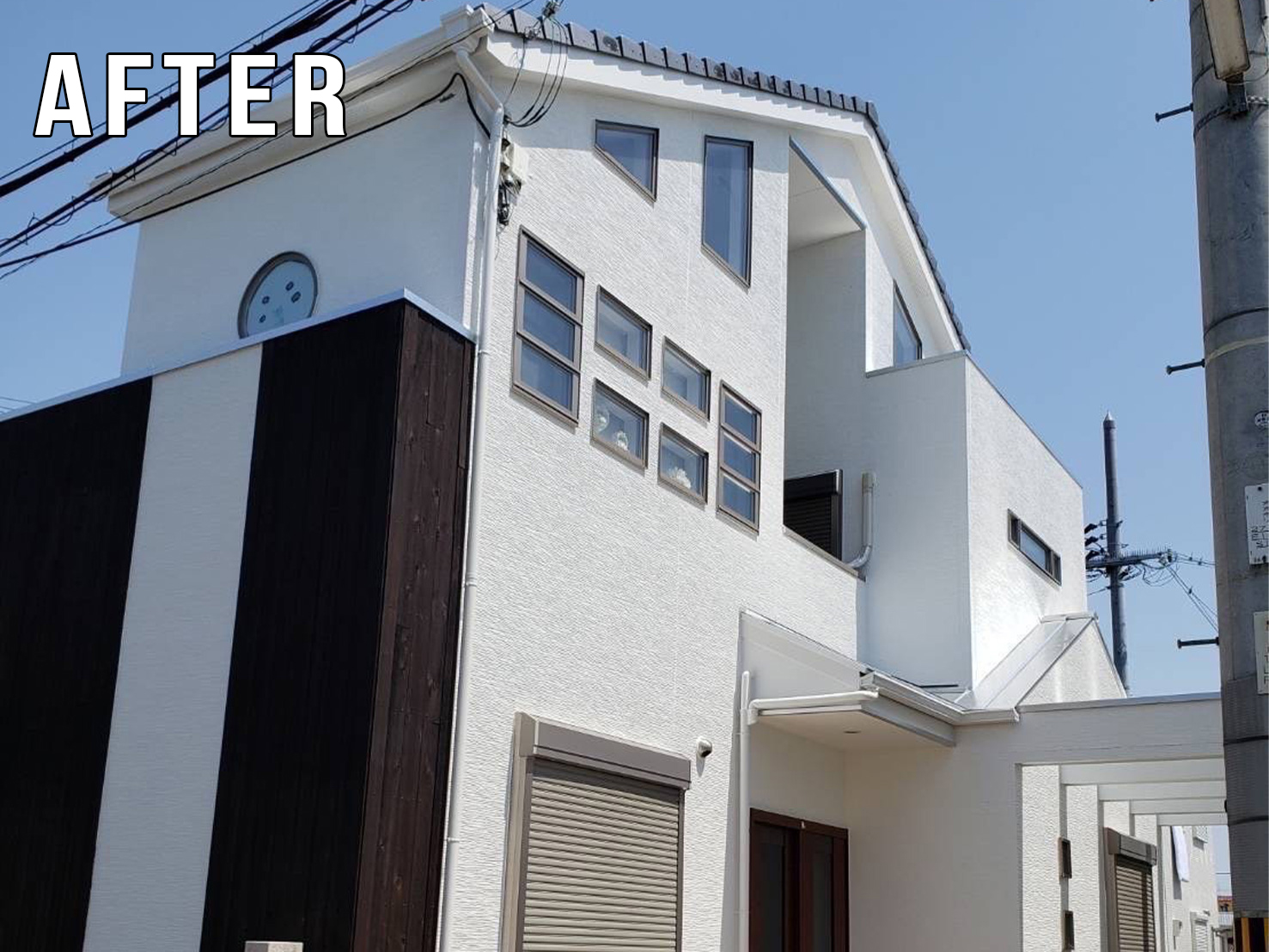 屋根塗装ビフォーアフター